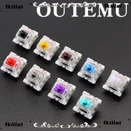 FKILA 10pcs Mechanical Keyboard Switch, Silent Linear Gaming Switch,   LED Tactile Clicky MX Switch