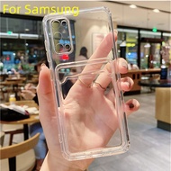 Card Holder TPU Transparent Case For Samsung Galaxy Note 20 10 9 8 Lite S24 S23 S22 S21 S20 Ultra S10 S9 S8 Plus A33 A53 A73 A72 A52 A32 A23 A02s A03s A21s A10s A20s A30s A50 A50s A10 A20 A30 A70 A01 A02 A03 A11 A12 A13 A22 A31 A42 A51 A71 Phone Cases