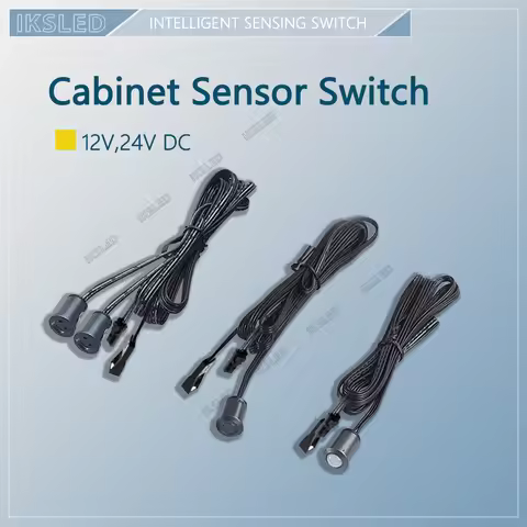 Door Control Masking Type Sensor Mini Touch Sensor LED Lamp Sensing Switch DC 12-24V 5A Cabinets DuP