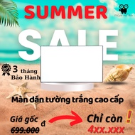 Multi-point projection screen Wall lighting screen that can see white blood corners, size 100inh 2m2