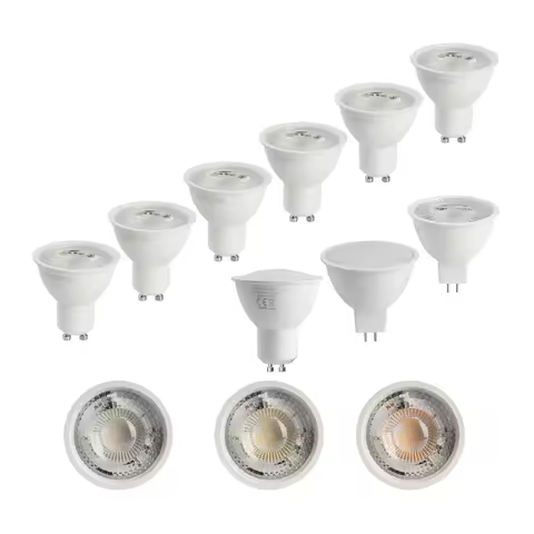 2pcs No Fliker GU10 Spotlights 5W 6W 7W 8W 9W LED Bulb GU10 AC220V 120V Replace 50w halogen lamp for