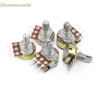 5pcs WH148 3pin 6pin 15mm B1K B2K B5K B10K B20K B50K B100K B250K B500K B1M Potentiometer 1K 2K 5K 10