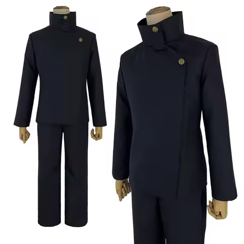 Jujutsu JJK Fushiguro Megumi Cosplay Costume Set - Anime Manga Jacket Pants Uniform for Halloween