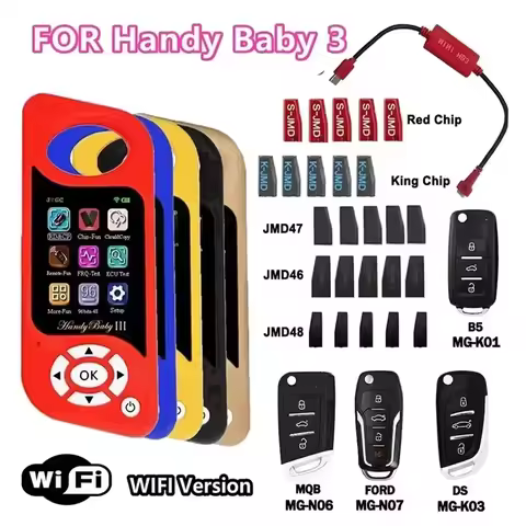 Handy Baby 3 Auto Key Tool with Free 96 Bit 48 Function Handy Baby III Wifi for JYGC4D/46/48/G/King 
