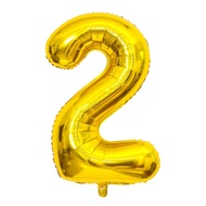 107cm Golden Number Balloon 23th Birthday Decoration Scene Influencer Decoration Aluminum Film Ballo