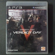 Ps3 Armored Core Verdict Day Ps3 Games Playstation 3 Cd Games