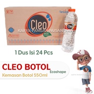 CLEO BOTOL ECO SHAPE 550ML AIR MINERAL CLEO ECOSHAPE 550 ML DUS 24