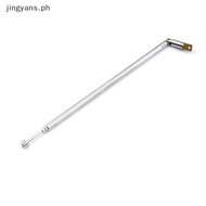 jingyans Metal Full-channel AM FM Radio Telescopic Antenna 63cm Length 4 Sections PH