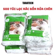 Combo of 500 sink filter bags, sink filter mesh bags, sink trash bags
