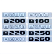 3d ABS Chrome Car Accessories Rear Trunk Badge Sticker Letters Emblem Logo For Mercedes B180 B200 B220 B250 B260 W246 W245