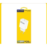 Wellcomm 25W Charger with Type-C to Type-C Data Cable