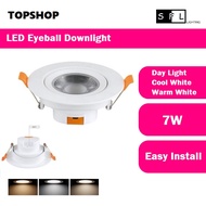 SFL LED EYEBALL DOWNLIGHT (7W) (DAY LIGHT / WARM WHITE/COOL WHITE)