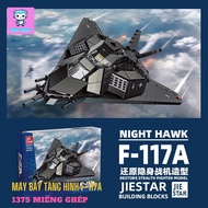 F-117 stealth plane model assembly toy