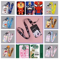 Stock Girls EzLink ID Card Holder Kids Card Holder cartoon With Lanyard Neck Strap Card