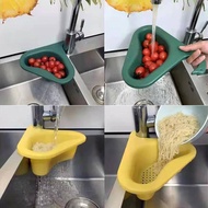 Kitchen Sink Strainer Basket Multifunctional Leftover Drain Residual Soup Slag Garbage Filter Rack Fruit Vegetable Drain Sink
