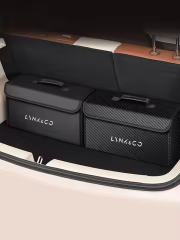 Car leather foldable storage box portable multi-function tool for LYNK & CO 01 900 02 03 PHEV 05 06 