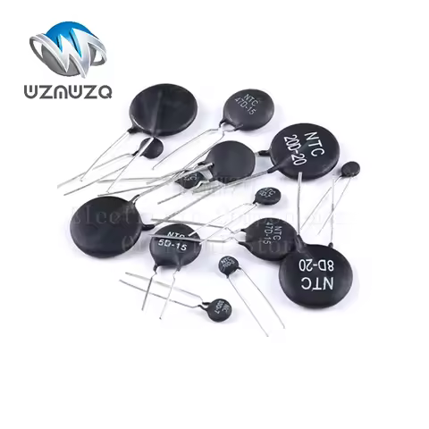 10PCS NTC Thermal Resistor 2.5D 3D 5D 8D 10D 16D 20D 22D 47D -5 -7 -9 -11 -13 -15 -20 R 10Ohm NTC 10