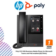 [PREORDER-CHAT SELLER] Poly CCX 505 Business Media Phone for Microsoft Teams and PoE-enabled (82Z79A