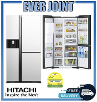 Hitachi R-MX700PMS0 [569L] Side-by-Side Inverter Refrigerator + Free Hitachi Rice Cooker +Free Disposal