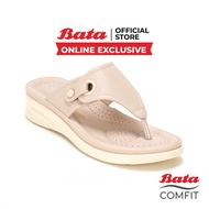 Online Exclusive Bata บาจา Comfit รองเท้าลำลองแบบหูหนีบ มีเทคโนโลยีคุชชั่นรองรับน้ำหนักเท้า สำหรับผู