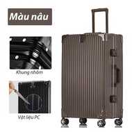 Vali khung nhôm bo góc kim loại chống bể vỡ chất liệu PC cao cấp Vali size 20/24/28 inch