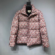 代購 義大利奢侈時裝品牌Gucci 古馳碎花羽絨外套