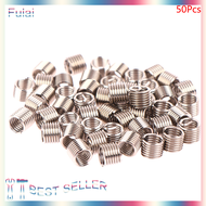 Fulai 50Pcs Wire Thread Insert M6 X 1.0 1.5D Insert Helicoil Wire Thread Repair Insert