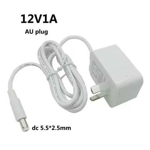 White 12v 1a Transformer Switching Universal Power Adapter 12v DC Power Supply 12 Volt 5.5x2.5 AU Au