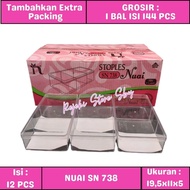 (12 Pcs) Nuai SN 738 | 19,5 x 11 x 5 cm | 850ml | Cake JAR / PLASTIC JAR