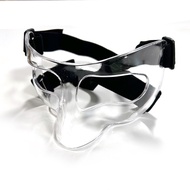 Basketball face mask for face and nose protection Transparent basketball sports protective gear foot