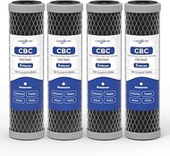 5 Micron 10" x 2.5" Whole House Carbon Block Sediment Water Filter Cartridge Replacement for AO-WH-P