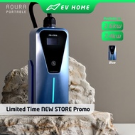 EV Home Aqura - Portable EV Charger 3.6kW 7kW 3-pin plug CEE Type 2 RFID Card IP65 Plug and Charge