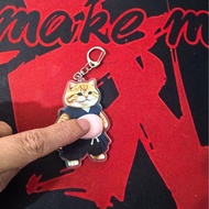 3D Soft Belly Realistic Fat  Dudu Cat Keychain Cat Pattern Decoration Pendant with Squeeze Belly Cut