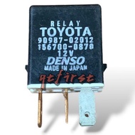 RELAY 4PIN 12V ORIGINAL 90987-02012 DENSO 156700-0860/70 MADE IN JAPAN FOR TOYOTA DAIHATSU PERODUA