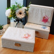 Jewelry Box Storage Box Leather Lock Jewelry Jewelry Storage Box Wooden Jewelry Box pu Vintage Jewel