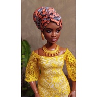 Barbie Elle head hair rerooted budget bald body MTM outfit random