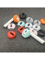 2對矽膠耳機套適用於apple Airpods 1/2代,無線充電式耳機的超薄保護套,提供7種顏色可選