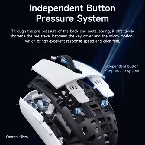 MCHOSE G3 V2 Pro Wireless Gaming Mouse Tri-Mode Bluetooth 800mAh Rechargeable Lightweight Customized