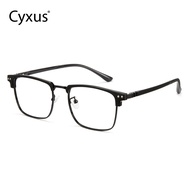Cyxus Anti-blue Light Glasses 2024 New Business Retro Eyebrow Frame Men's Flat Glasses Anti-blue Lig