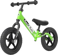 Royalbaby RanRule Toddlers Balance Bike Kids 12 Inch Wheel for Age 18 Months to 5 Years, Kids Learning Bicycle, Lightweight Push Cycle Trainer Learn to Ride, No Pedal Training Bicycle