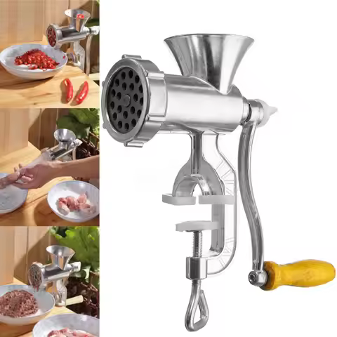 Manual Mincer Meat Grinder Pasta Maker Hand Operated Beef Sausage Maker Kitchen Aluminum Alloy