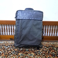 tas ransel mandarina duck mix kulit warna abu