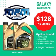 5 Litres MPM Engine Oil 5W-30 / 5W-40 @ $128 NETT only