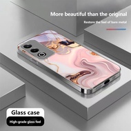 MARBLE GLITTER Tempered Glass Case For Samsung S20 S21 S22 S23 S24 S25 Plus Ultra FE A25 A335G A35 A