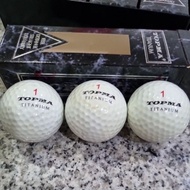 Topma Titanium Golf Balls Box of 3 / Bola Golf 3 Biji (3 Balls)