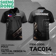 S.RONG-2024 NEW JERSEY Tactical Polo Shirt for Men TACTICAL GLOCK AIRBORNE TACTICAL DESIGN Free Cust