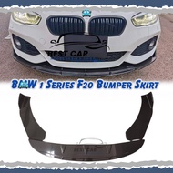 BMW 1 Series F20 Front Bumper Diffuser Lip Wrap Angle Splitters Black Carbon