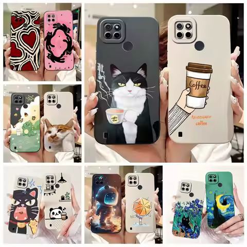 For Realme C21Y Case Realme C25Y New Candy Painted Cover Shockproof Phone Case For Realme C21 C 21 Y