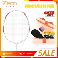 nanoflare 70 Pink Badminton Racket 700 pro Real Soft Shin Chan