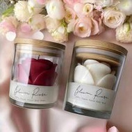 This Handmade Soy Wax Rose-Shaped Glass Candle Is 7cm (2.76 Inches) In Diameter And 8.5cm (3.35 Inch